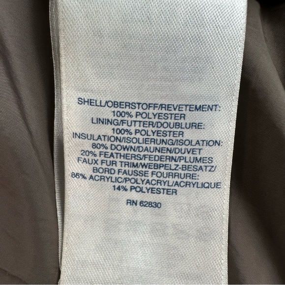 Women’s Lands End  Full Zip Hooded Quilted Puffer Coat Size: Xs color Brown - Picture 9 of 13